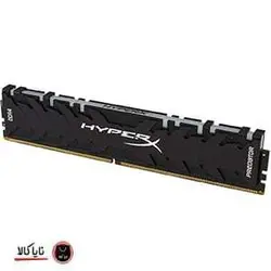 رم دسکتاپ DDR4 تک کاناله 3200 مگاهرتز CL16 کینگستون مدل HyperX Predator RGB ظرفیت 8 گیگابایت - نایاکالا - NayaKala