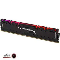 رم دسکتاپ DDR4 تک کاناله 3200 مگاهرتز CL16 کینگستون مدل HyperX Predator RGB ظرفیت 8 گیگابایت - نایاکالا - NayaKala