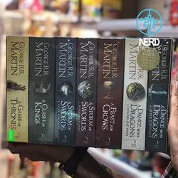 مجموعه ۷ جلد در باکس کلکسیونی Game of Thrones - A Song of Ice and Fire 7 book Box Set