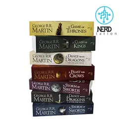 مجموعه ۷ جلد در باکس کلکسیونی Game of Thrones - A Song of Ice and Fire 7 book Box Set