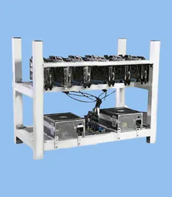 ریگ ماینینگ ۱۹۵ مگاهش با ۶ کارت گرافیک RX580