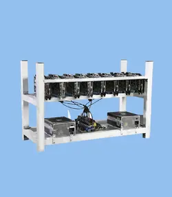 ریگ ماینینگ ۲۶۰ مگاهش با ۸ کارت گرافیک RX580