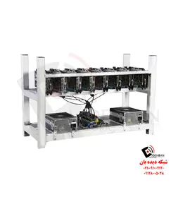 ریگ ماینینگ ۲۶۰ مگاهش با ۸ کارت گرافیک RX580