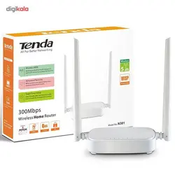 روتر بی‌سیم N300 تندا N301 - نت شبکه-قیمت فروش لوازم جانبی-قطعات کامپیوتر-لپ تاپ-تجهیزات شبکه