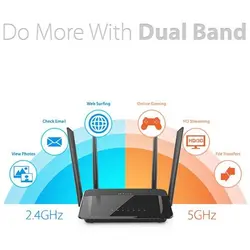 روتر دوبانده بی سیم AC1200 دی-لینک DIR-822 - نت شبکه-قیمت فروش لوازم جانبی-قطعات کامپیوتر-لپ تاپ-تجهیزات شبکه