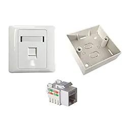 قاب کیستون شبکه توکار فیس پلیت