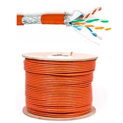 کابل شبکه نگزنس تست پرمننت شیلد دار Nexans Cat6 cable sftp 500m