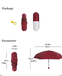 چتر کپسولی WATERPROOF CAPSULE CASE