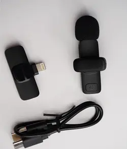میکروفون بی سیم k9 با قابلیت پخش زنده برای آیفون لایتنینگ