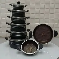 سرویس پخت و پز 14 پارچه داخل زنبوری اسبیکو 🟢 قیمت : 1,283,000&nbsp;تومان - فروشگاه آنلاین نیک سرا