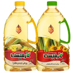 روغن ذرت کانولا و ذرت آفتابگردان کارمیسن - 1.7 لیتر مجموعه 2 عددي 🟢 قیمت : 424,000&nbsp;تومان - فروشگاه آنلاین نیک سرا