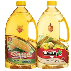 روغن ذرت کانولا و ذرت خالص کارمیسن _ 1700 میلی لیتر بسته 2 عددی 🟢 قیمت : 438,000&nbsp;تومان - فروشگاه آنلاین نیک سرا