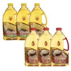 روغن ذرت و روغن کنجد تصفیه کارمیسن - 1.7 لیتر مجموعه ۶ عددی 🟢 قیمت : 2,115,000&nbsp;تومان - فروشگاه آنلاین نیک سرا