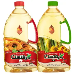روغن سرخ کردنی پایه کنجد و روغن ذرت آفتابگردان کارمیسن -1.7 لیتر مجموعه 2 عددي 🟢 قیمت : 424,000 تومان - فروشگاه آنلاین نیک سرا