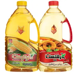 روغن سرخ کردنی پایه کنجد و روغن ذرت کارمیسن _ 1700 میلی لیتر بسته 2 عددی 🟢 قیمت : 435,000&nbsp;تومان - فروشگاه آنلاین نیک سرا