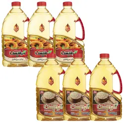 روغن کنجد تصفیه و روغن سرخ پایه کنجد کارمیسن - 1700 میلی لیتر مجموعه 6 عددی 🟢 قیمت : 2,100,000&nbsp;تومان - فروشگاه آنلاین نیک سرا