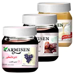 شیره انگور و شیره خرما و ارده ممتاز کارمیسن - 420 گرم مجموعه 3 عددی 🟢 قیمت : 136,000&nbsp;تومان - فروشگاه آنلاین نیک سرا
