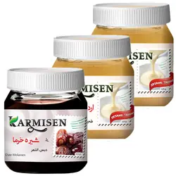 شیره خرما و ارده ممتاز کارمیسن - 320 گرم مجموعه 3 عددی 🟢 قیمت : 173,000&nbsp;تومان - فروشگاه آنلاین نیک سرا