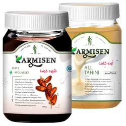 شیره خرما و ارده ممتاز کارمیسن - 800 گرم مجموعه 2 عددی 🟢 قیمت : 180,000&nbsp;تومان - فروشگاه آنلاین نیک سرا