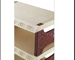 جاکفشی طرح دار جاسمین 4طبقه 🟢 قیمت : 470,000&nbsp;تومان - فروشگاه آنلاین نیک سرا