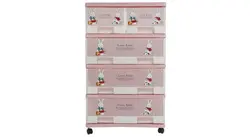 دراور 2XLچهار طبقه طرح چوب و عروسکی 🟢 قیمت : 1,300,000&nbsp;تومان - فروشگاه آنلاین نیک سرا