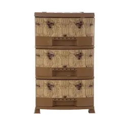 دراور 3طبقه لارج BL هوم کت طرح چوب و عروسکی 🟢 قیمت : 577,000&nbsp;تومان - فروشگاه آنلاین نیک سرا