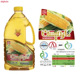 روغن ذرت و آفتابگردان و روغن ذرت خالص کارمیسن - 1.7 لیتر بسته 6 عددی