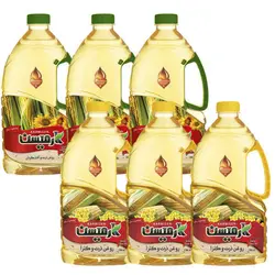 روغن ذرت و آفتابگردان و روغن ذرت کانولا کارمیسن - 1700 میلی لیتر بسته 6 عددی
