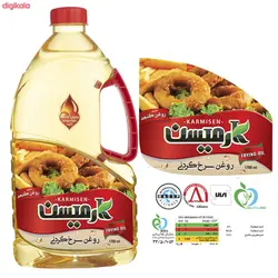 روغن ذرت و آفتابگردان و روغن سرخ کردنی پایه کنجد کارمیسن - 1700 میلی لیتر بسته 6 عددی