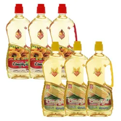 روغن سرخ کردنی پایه کنجد و روغن ذرت خالص کارمیسن _ 920 میلی لیتر 6 عددی