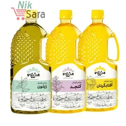روغن آفتابگردان فرابکر، روغن کنجد فرابکر، و روغن زیتون فرابکر مزرعه جنوبی - 1 لیتر مجموعه 3 عددی 🟢 قیمت : 495,000 تومان - فروشگاه آنلاین نیک سرا