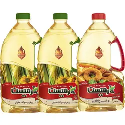 روغن ذرت آفتابگردان و روغن سرخ کردنی پایه کنجد - 1700 میلی لیتر مجموعه 3 عددی