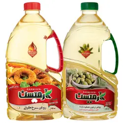 روغن سرخ کردنی پایه کنجد و زيتون تصفيه کارمیسن - 1.7 ليتر مجموعه 2 عددي