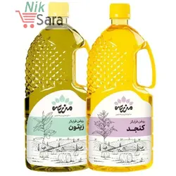 روغن سرخ کردنی زیتون فرابکر و روغن کنجد فرابکر مزرعه جنوبی - 500 میلی لیتر مجموعه 2 عددی 🟢 قیمت : 189,000 تومان - فروشگاه آنلاین نیک سرا