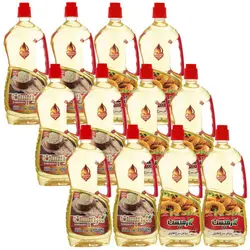 روغن کنجد تصفیه و روغن سرخ کردنی پایه کنجد کارمیسن - 920 میلی لیتر مجموعه 12 عددی
