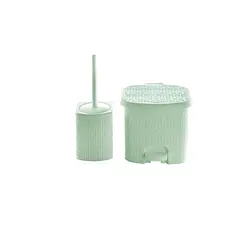 ست سطل و فرچه لیمون مدل بامبو 🟢 قیمت : 170,000&nbsp;تومان - فروشگاه آنلاین نیک سرا