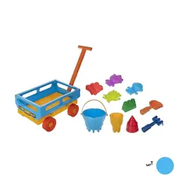 ست شن بازی زرین تویز طرح ارابه مدل E17 🟢 قیمت : 195,000 تومان - فروشگاه آنلاین نیک سرا