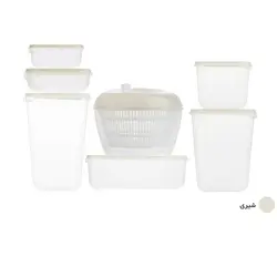 ست ظروف نگهدارنده و سبزی خشک کن همارا مدل G-SP-02 🟢 قیمت : 150,000&nbsp;تومان - فروشگاه آنلاین نیک سرا