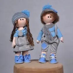 عروسک دختر و پسر روسی ارتفاع 35سانتی 🟢 قیمت : 299,000&nbsp;تومان - فروشگاه آنلاین نیک سرا