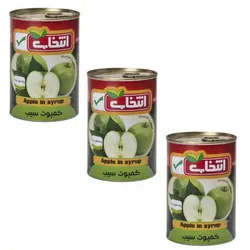 کمپوت سیب انتخاب - 420 گرم بسته 3 عددی 🟢 قیمت : 0 تومان - فروشگاه آنلاین نیک سرا