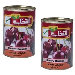 کمپوت گیلاس درجه یک انتخاب - 420 گرم بسته دو عددی 🟢 قیمت : 0 تومان - فروشگاه آنلاین نیک سرا