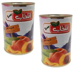 کمپوت هلو انتخاب - 420 گرم بسته 2 عددی 🟢 قیمت : 0 تومان - فروشگاه آنلاین نیک سرا