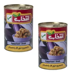 کنسرو خوراک بادمجان انتخاب - 420 گرم بسته 2 عددی 🟢 قیمت : 0&nbsp;تومان - فروشگاه آنلاین نیک سرا