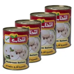 کنسرو قارچ دکمه ای انتخاب - 420 گرم بسته 4 عددی 🟢 قیمت : 182,000&nbsp;تومان - فروشگاه آنلاین نیک سرا
