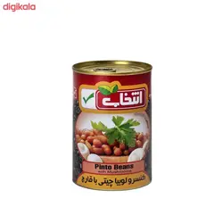 کنسرو لوبیا چیتی با قارچ انتخاب - 420 گرم 🟢 قیمت : 0 تومان - فروشگاه آنلاین نیک سرا