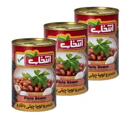 کنسرو لوبیا چیتی با قارچ انتخاب - 420 گرم بسته 3 عددی 🟢 قیمت : 50,490&nbsp;تومان - فروشگاه آنلاین نیک سرا