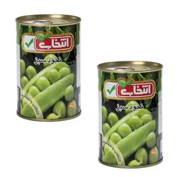 کنسرو نخود سبز انتخاب - 420 گرم بسته 2 عددی 🟢 قیمت : 32,895&nbsp;تومان - فروشگاه آنلاین نیک سرا