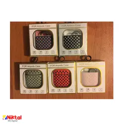 کیف ایرپاد خال خالی دو رنگ مدل AirPods case