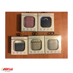 کیف ایرپاد خال خالی دو رنگ مدل AirPods case