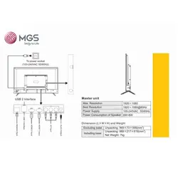تلویزیون LED هوشمند ام جی اس 43 اینچ M43FB7000W